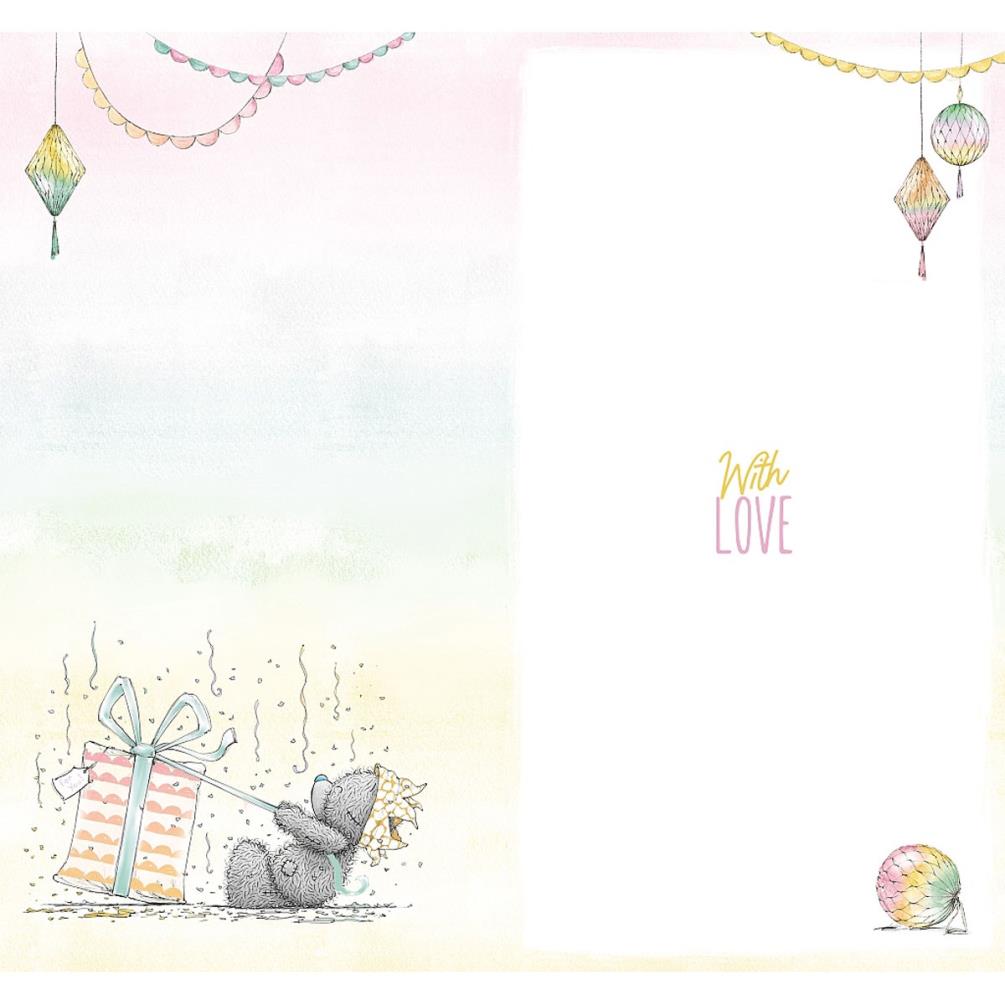 Bear In Party Hat Me to You Bear Birthday Card Extra Image 1